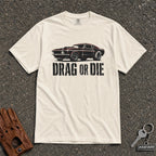 Drag or Die Vintage Muscle Car Tee - Road Muse