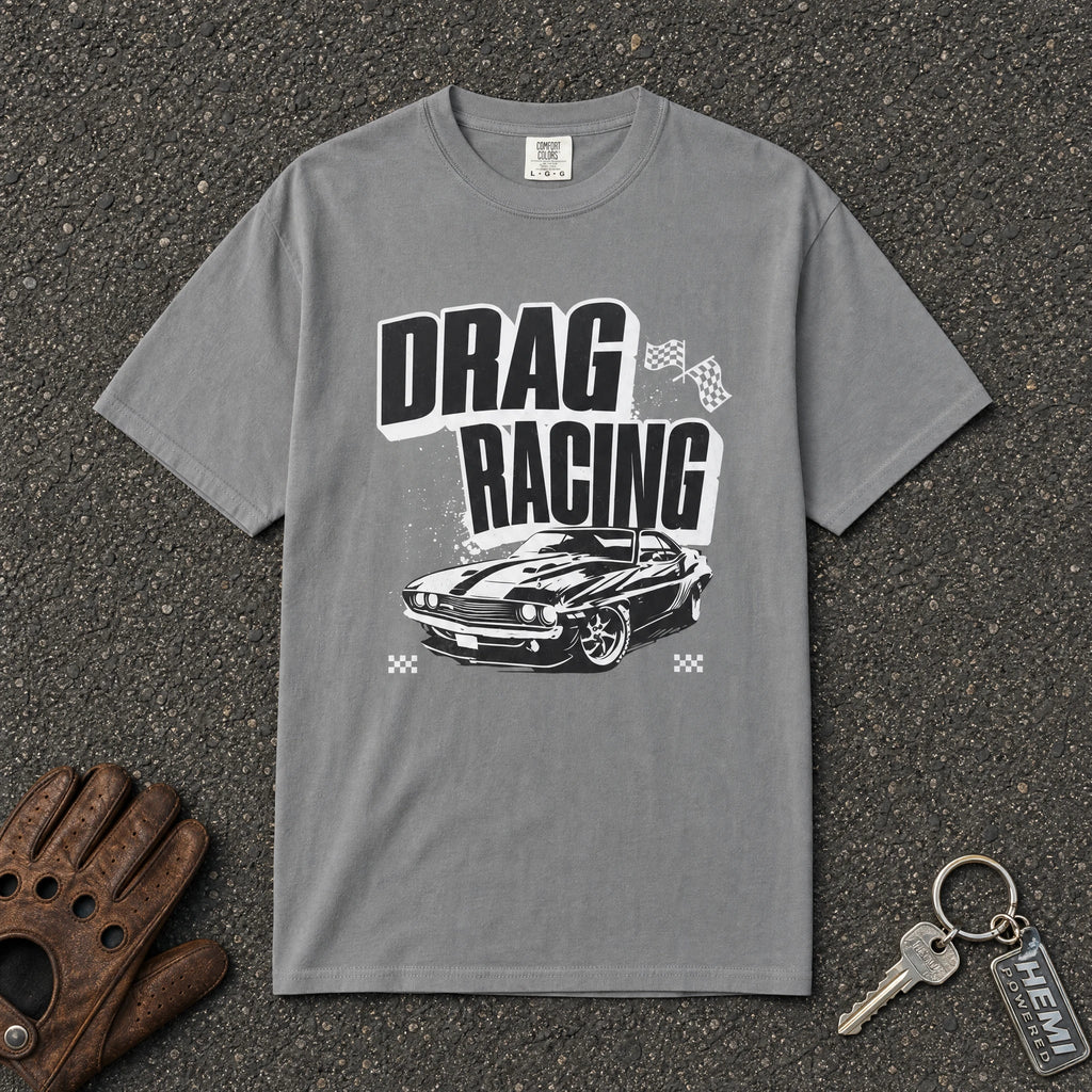Drag Racing Vintage Muscle Car Tee - Road Muse