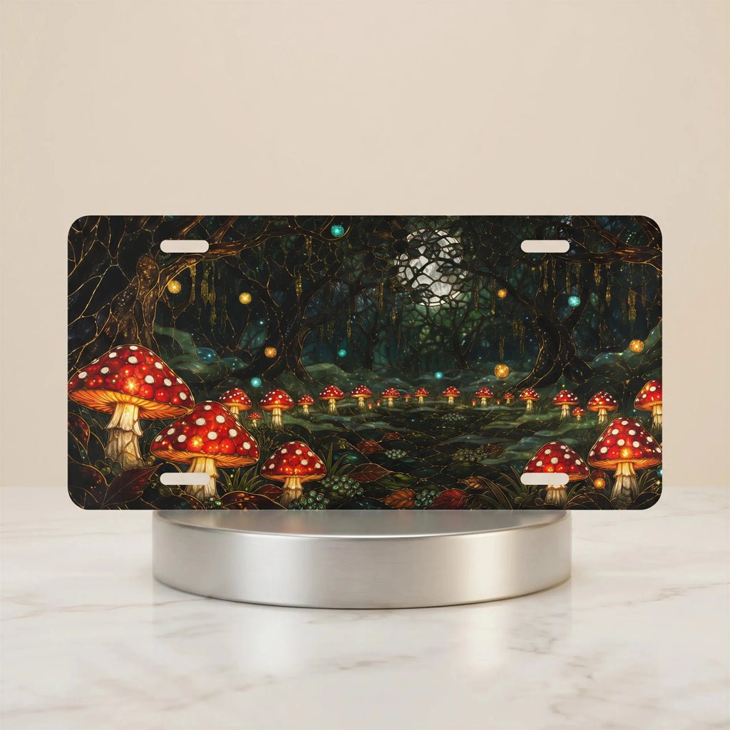 Enchanted Mushroom Forest Vanity Plate - Road Muse