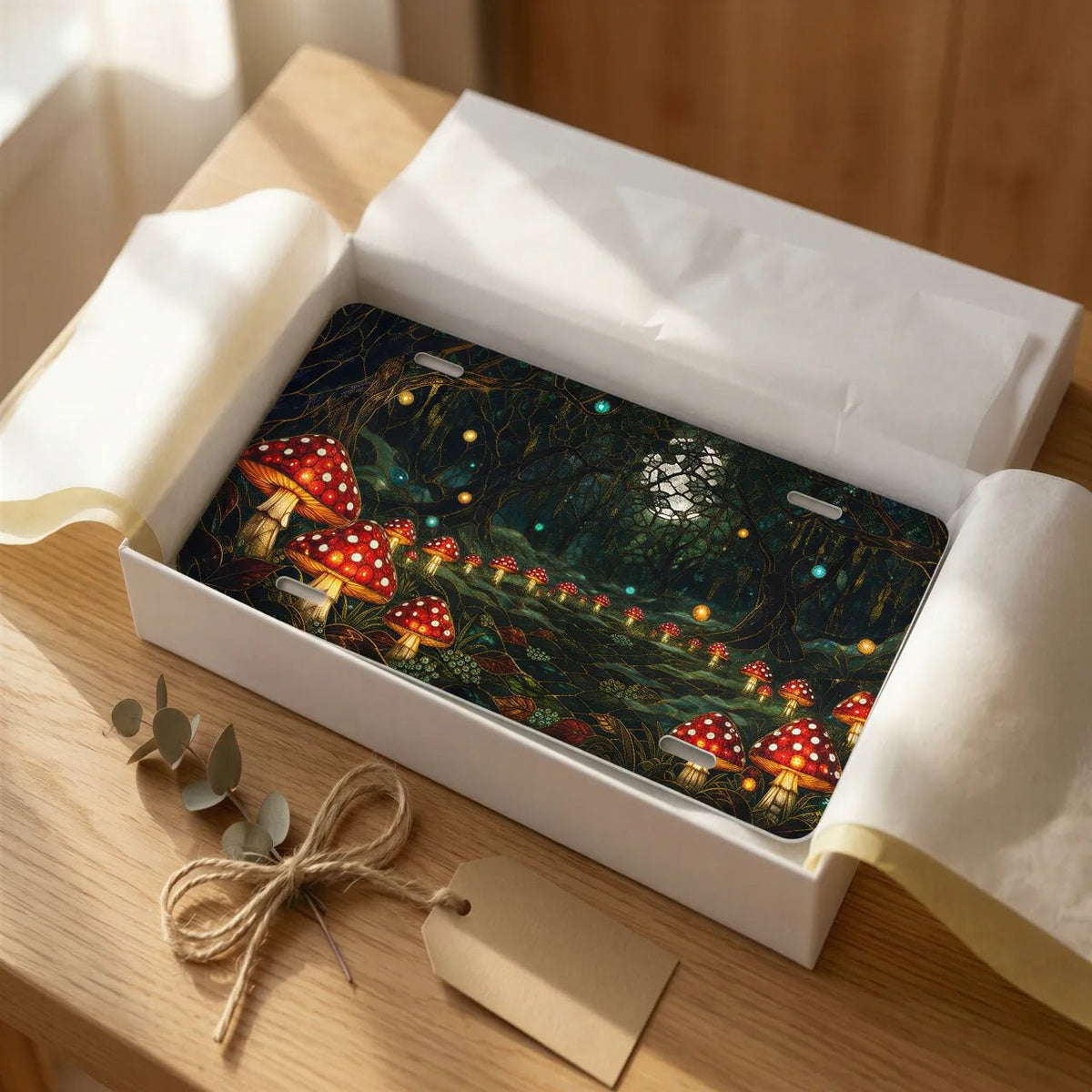 Enchanted Mushroom Forest Vanity Plate - Road Muse