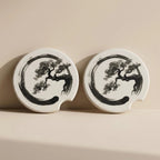 Enso Zen Bonsai Car Coasters Set - Road Muse