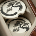 Enso Zen Bonsai Car Coasters Set - Road Muse