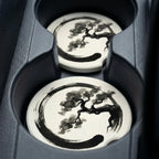 Enso Zen Bonsai Car Coasters Set - Road Muse