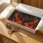 Fiery Phoenix Flaming Bird Vanity Plate - Road Muse