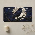 Moonlit Raven Vanity Plate