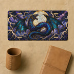 Blue Dragon Moon Fantasy Vanity Plate