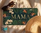 Tropical Floral Mama Vanity Plate