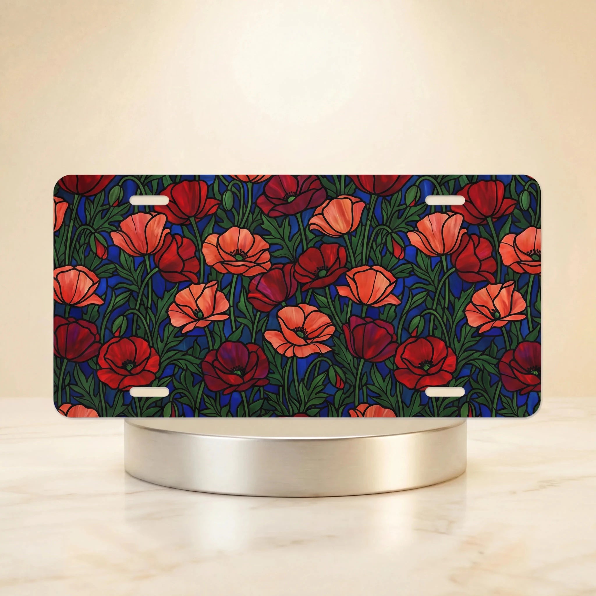 Floral Garden Decorative Vanity Plate - Road Muse