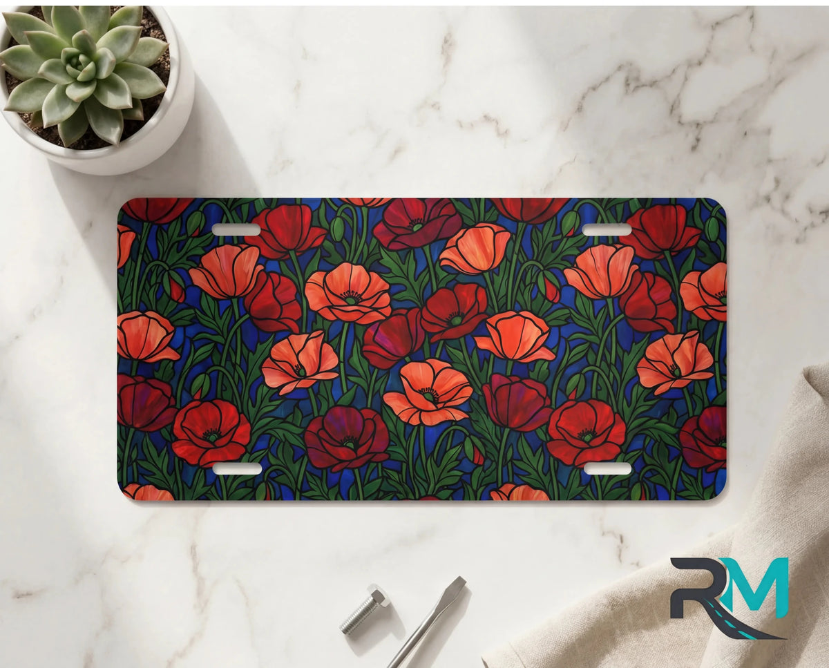 Floral Garden Decorative Vanity Plate - Road Muse