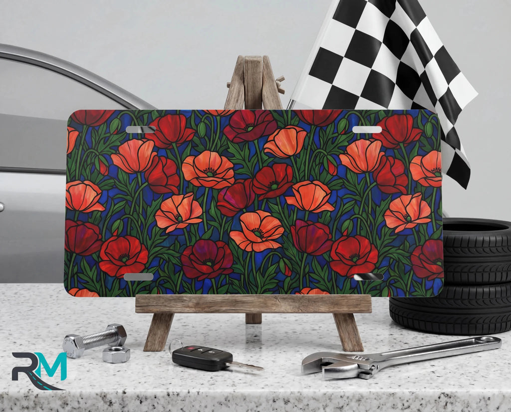 Floral Garden Decorative Vanity Plate - Road Muse