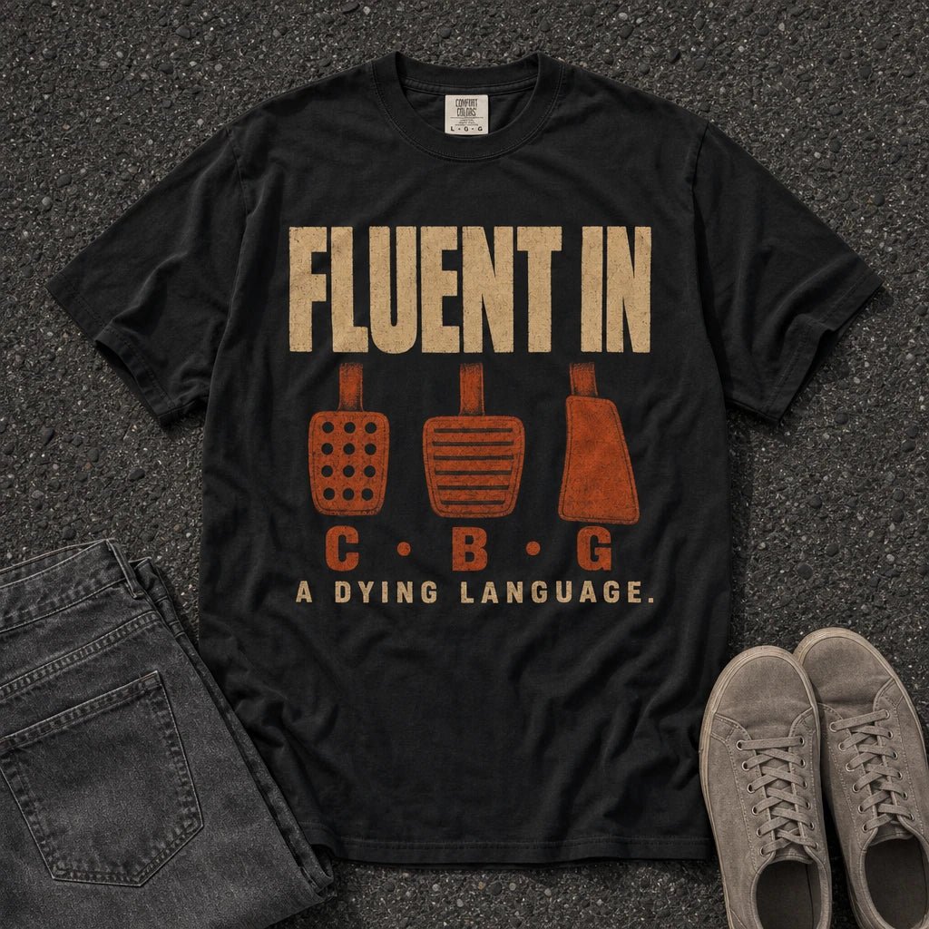 Fluent in CBG Clutch Brake Gas Tee - Road Muse