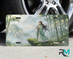 Forest Spirit Flute Player Bamboo Vanity Plate - Road Muse
