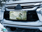 Forest Spirit Flute Player Bamboo Vanity Plate - Road Muse
