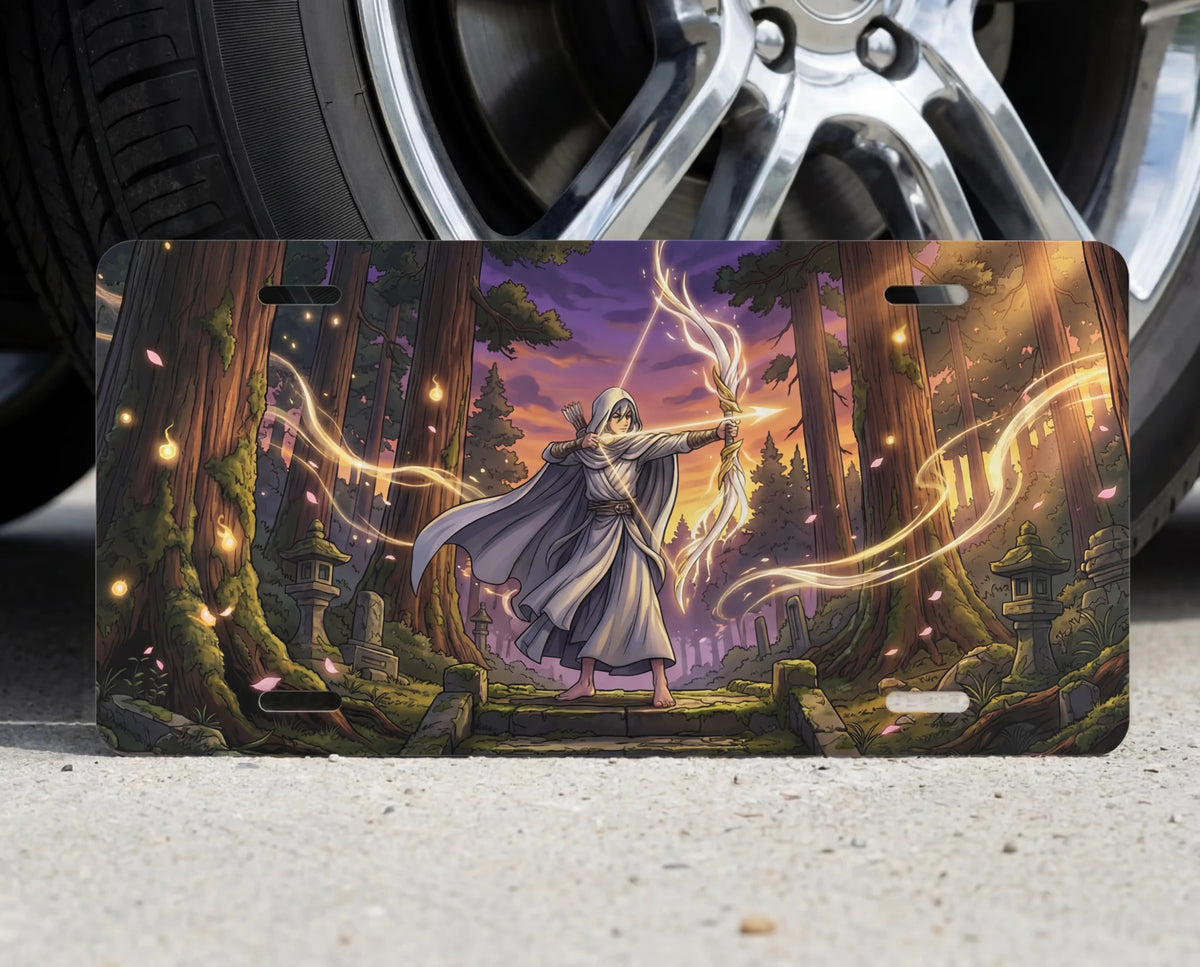 Forest Wizard Magic Vanity Plate - Road Muse