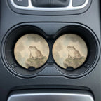 Frog Illustration Car Coasters Set - Road Muse