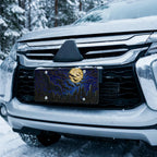 Full Moon Bats Gothic Vanity Plate - Road Muse