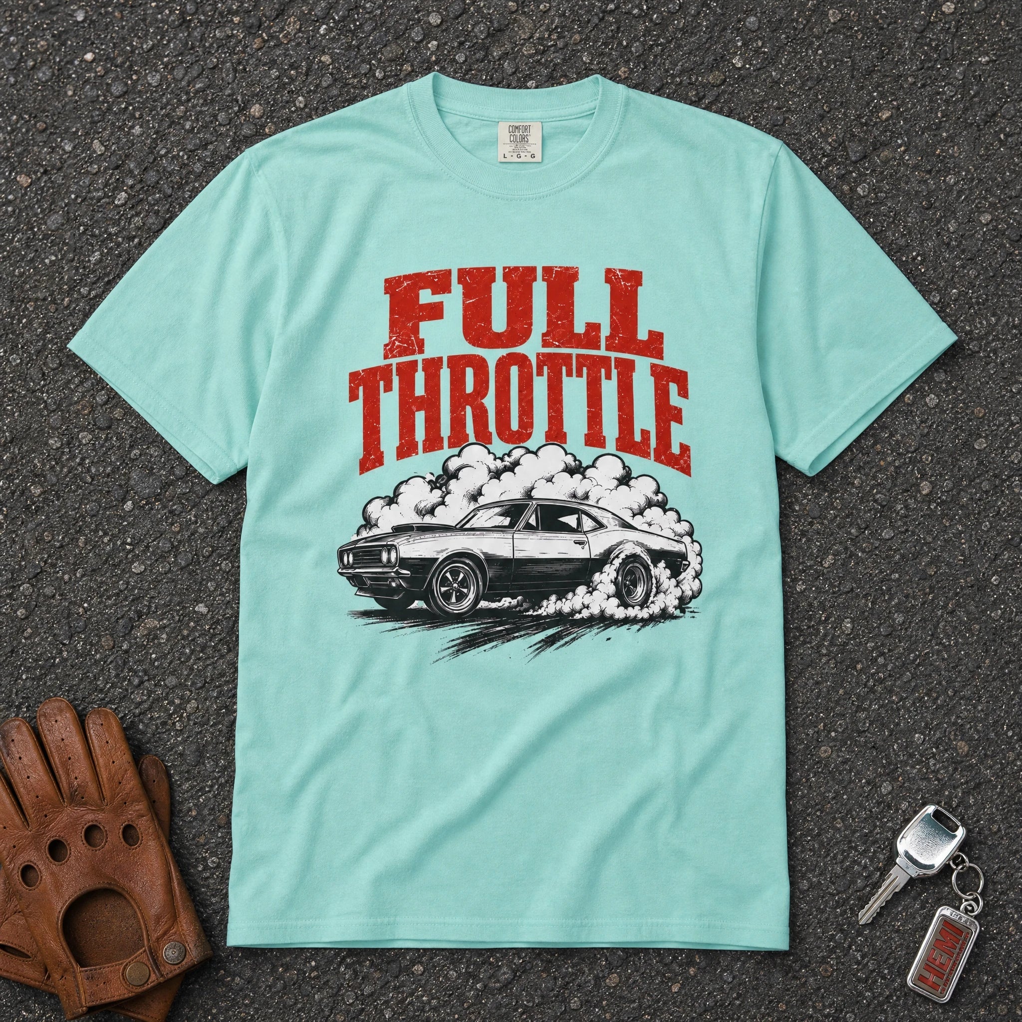 Full Throttle Retro Burnout Muscle Tee - Road Muse