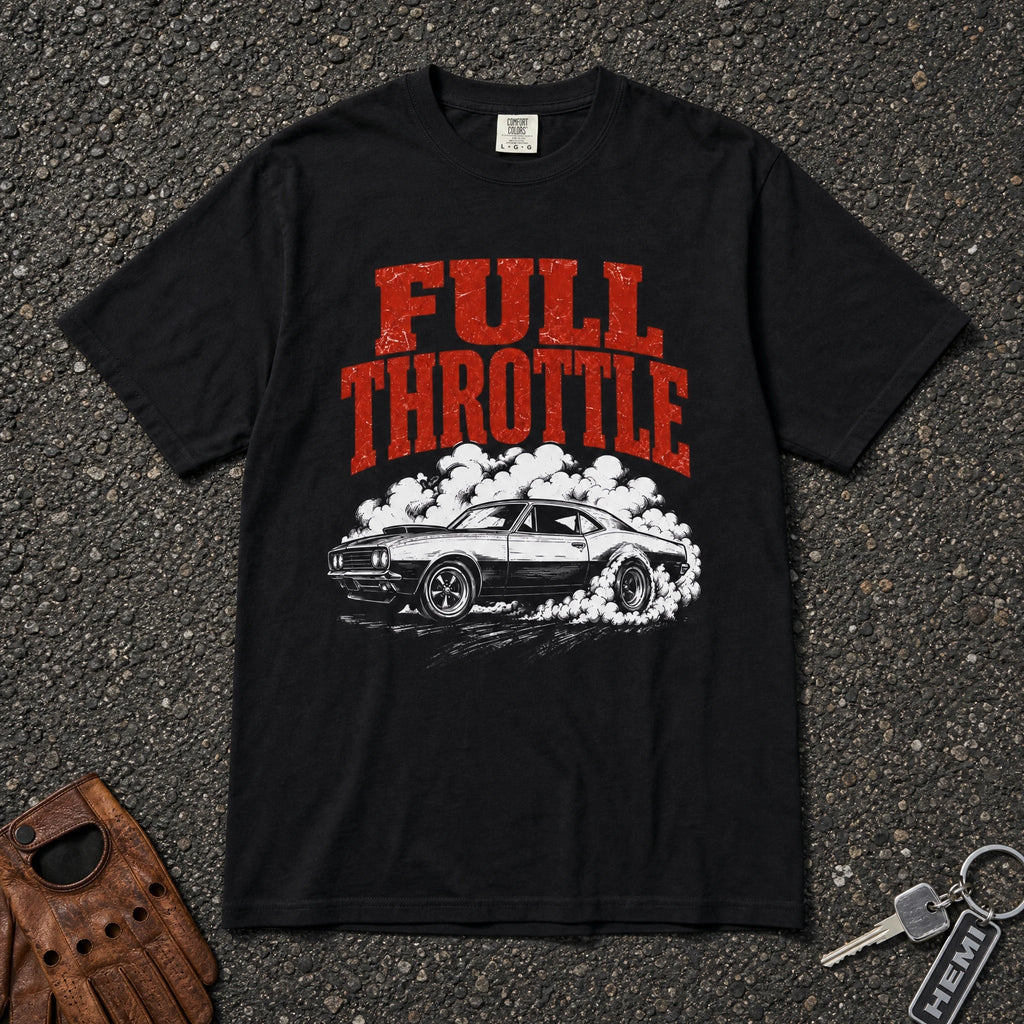 Full Throttle Retro Burnout Muscle Tee - Road Muse