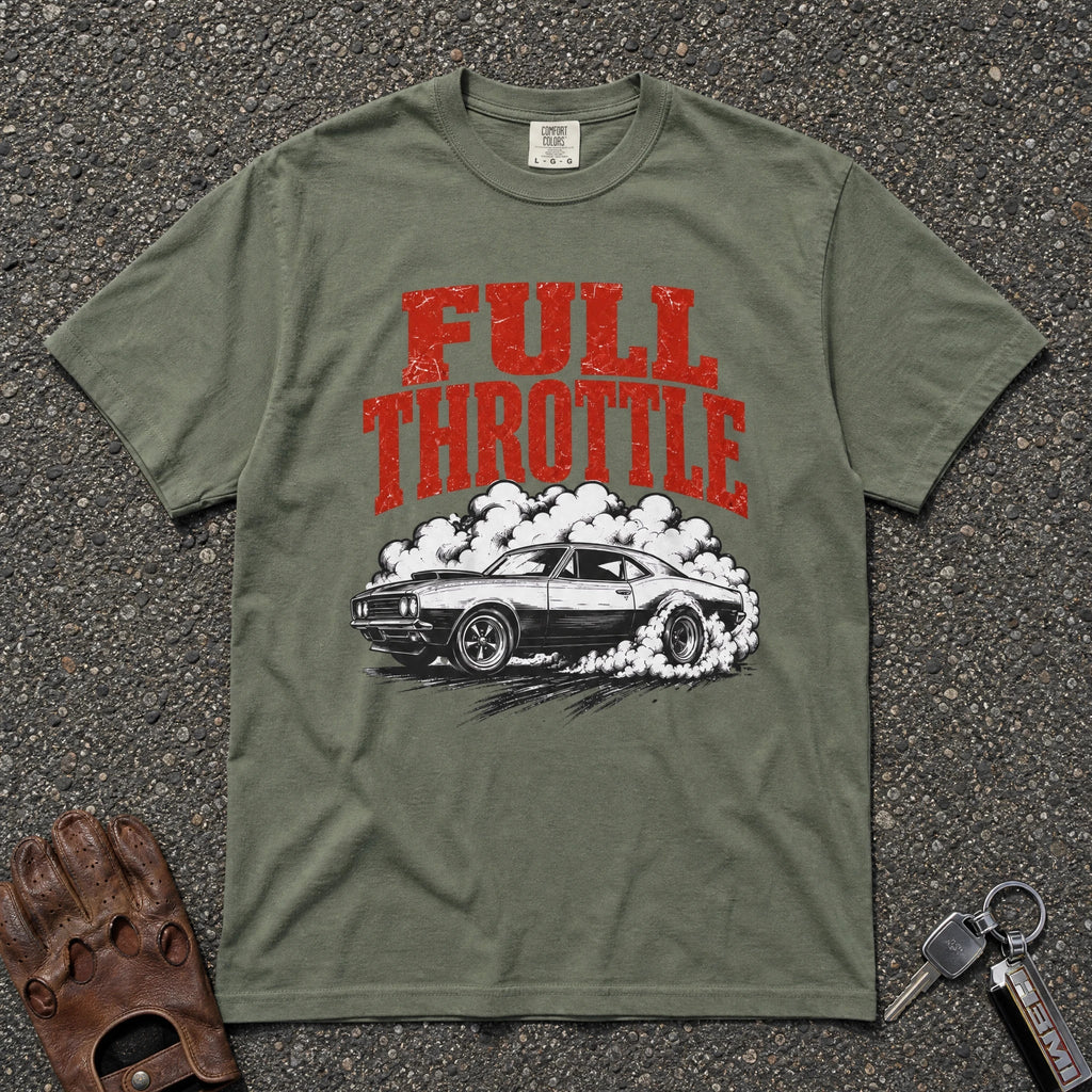 Full Throttle Retro Burnout Muscle Tee - Road Muse