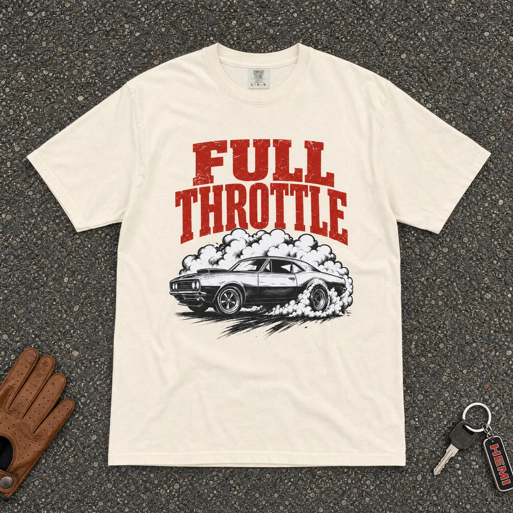 Full Throttle Retro Burnout Muscle Tee - Road Muse