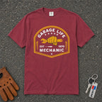 Garage Life Wrench Fist Mechanic Tee - Road Muse