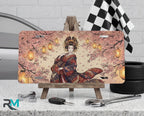 Geisha Cherry Blossoms Sakura Lanterns Vanity Plate - Road Muse