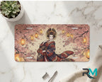 Geisha Cherry Blossoms Sakura Lanterns Vanity Plate - Road Muse