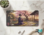 Geisha Tea Ceremony Sakura Vanity Plate - Road Muse