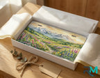 wildflower vanity plate as gift — mountain meadow scenic license plate ready to give
