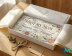 First My Mom Forever My Friend Gold Watercolour Vanity Plate