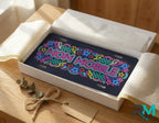 mom mobile vanity plate as gift — neon retro license plate ready to give