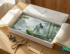 Forest Spirit Flute Player Bamboo Vanity Plate