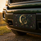 Gold Serpent Crescent Moon Botanical Vanity Plate - Road Muse