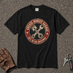 Grease Monkey Garage Piston Badge Tee - Road Muse