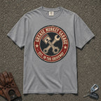 Grease Monkey Garage Piston Badge Tee - Road Muse