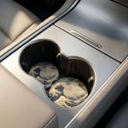 Great Wave Artwork Car Coasters Set - Road Muse