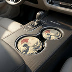 Great Wave Hokusai Design Car Coasters Set - Road Muse