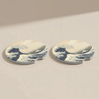 Great Wave off Kanagawa Car Coasters Set - Road Muse