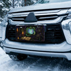 Green Serpent Crystal Ball Vanity Plate - Road Muse