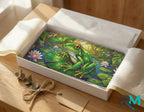 Green Tree Frog Lily Pad Vanity Plate - Road Muse