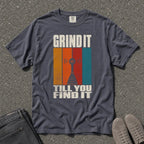 Grind It Till You Find It Retro Gear Tee - Road Muse