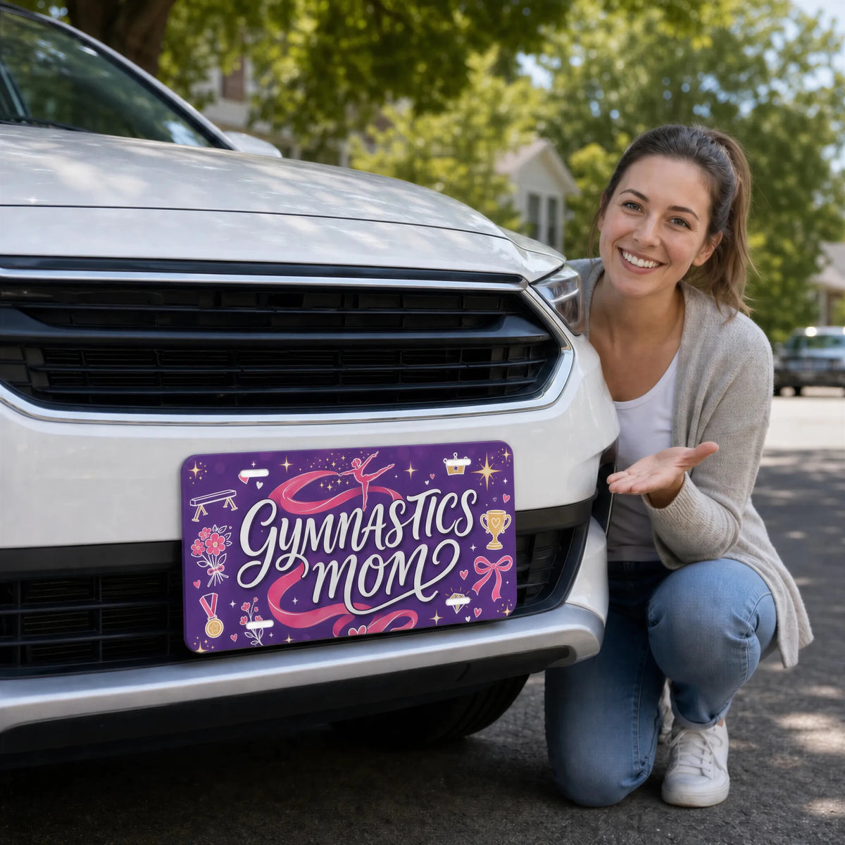 Gymnastics Mom Vanity Plate - Road Muse