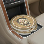Hannya Mask Car Coasters Set - Road Muse