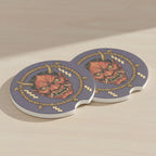 Hannya Mask Soapstone Car Coasters Set - Road Muse