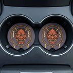 Hannya Mask Soapstone Car Coasters Set - Road Muse
