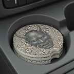 Hannya Mask Wave Car Coasters Set - Road Muse