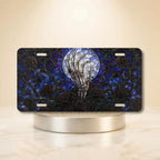 Haunted Gate Spiderweb Gothic Moonlit Vanity Plate - Road Muse