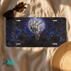 Haunted Gate Spiderweb Gothic Moonlit Vanity Plate - Road Muse