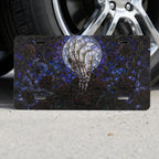 Haunted Gate Spiderweb Gothic Moonlit Vanity Plate - Road Muse