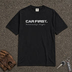 car first relationship maybe graphic tee - black bold text comfort colors car lover shirt